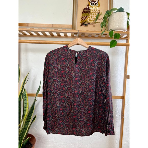 Vintage Paisley Print Blouse - Picture 2 of 7